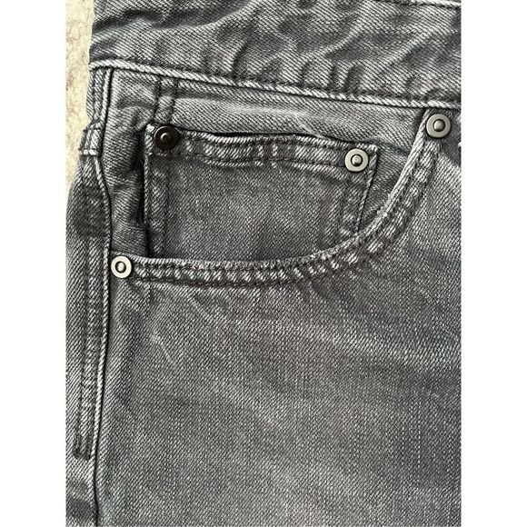Free People women’s button-fly cut-off charcoal gray shorty shorts size 31 - Picture 3 of 7